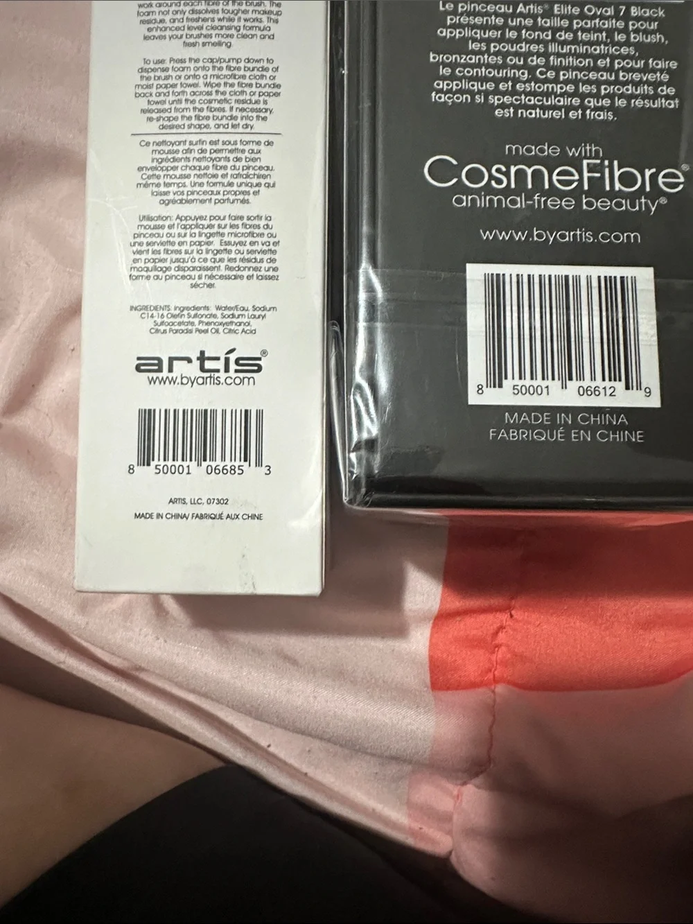 artis Oval 7 Facial Brush & Brush Cleansing Foam - Black and White